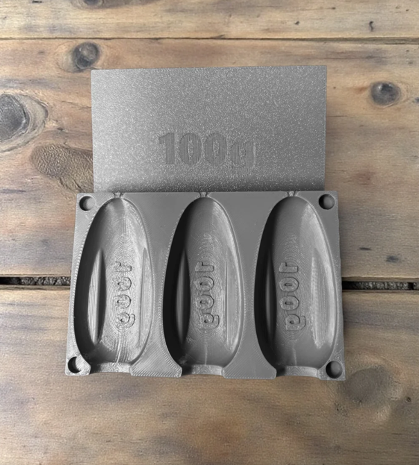 100 g Bullet concrete fishing weight mold