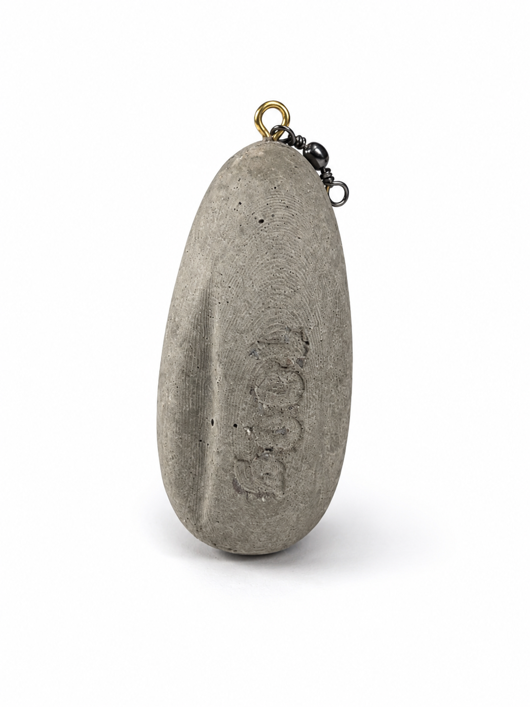 Bullet shaped concrete fishing weight